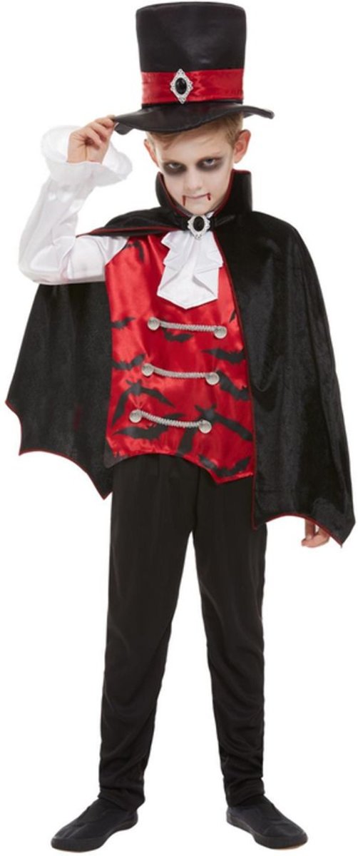 Vampier & Dracula Kostuum | Gruwelijke Graaf Dracula Maurice | Jongen | Small | Halloween | Verkleedkleding